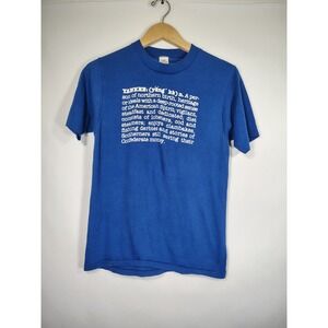 Vintage Mayo Spruce Yankee Definition‎ T-Shirt Blue Single Stitch 80s Large